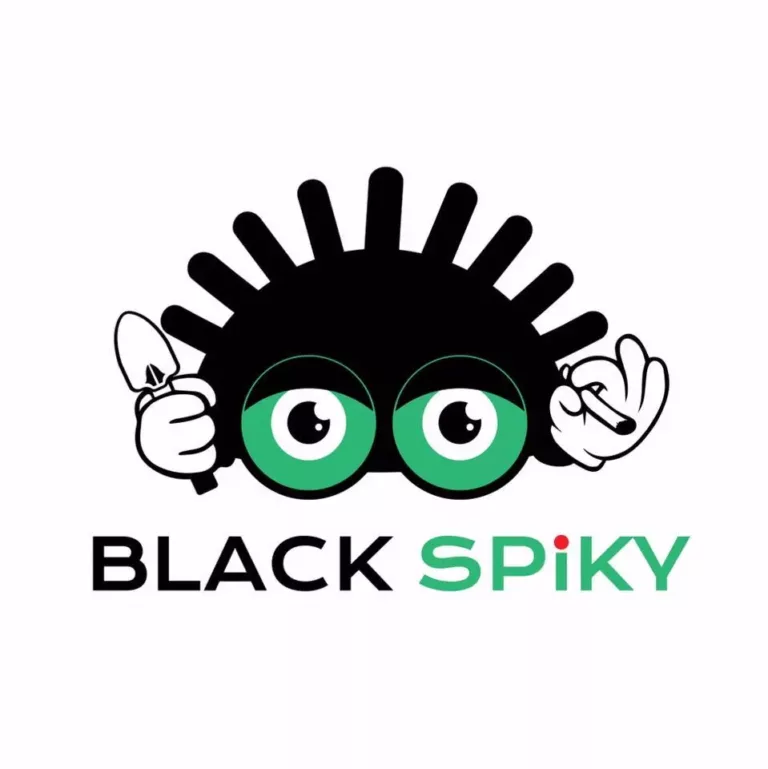 black spiky 768x769