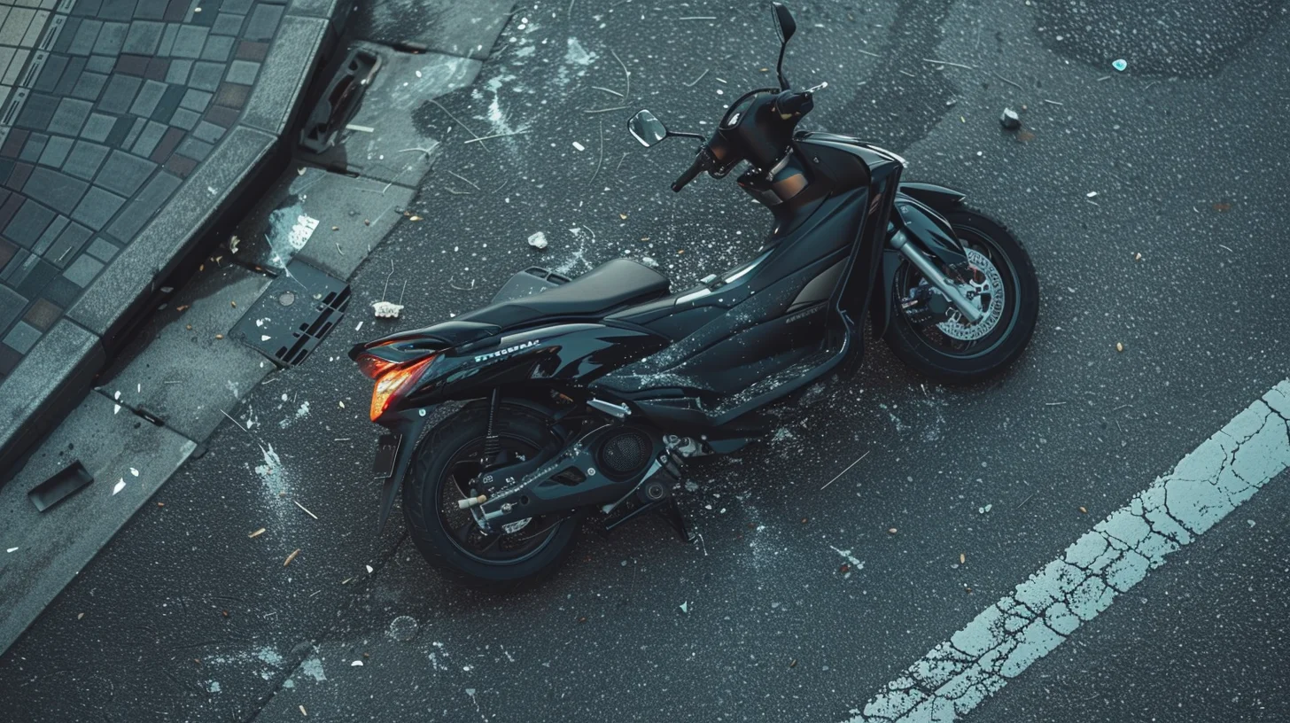 Crashed Bike