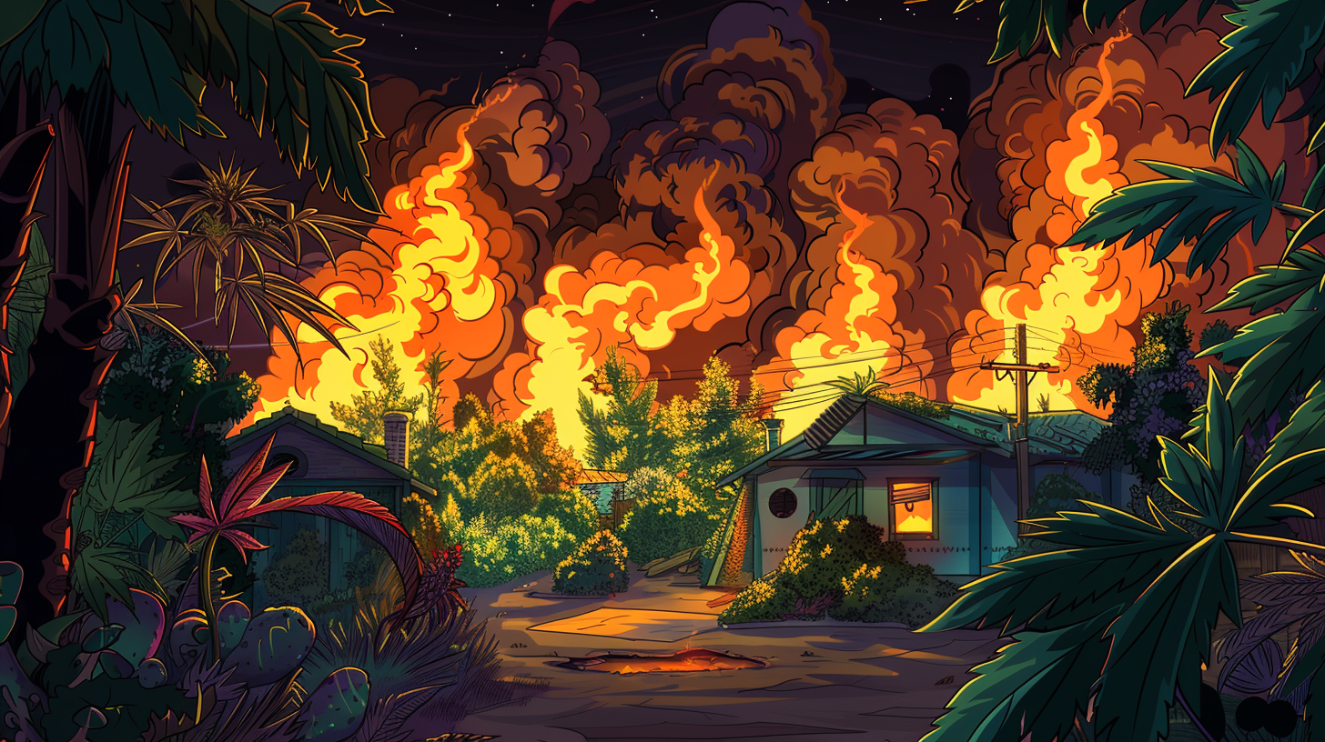 Cannabis Fire